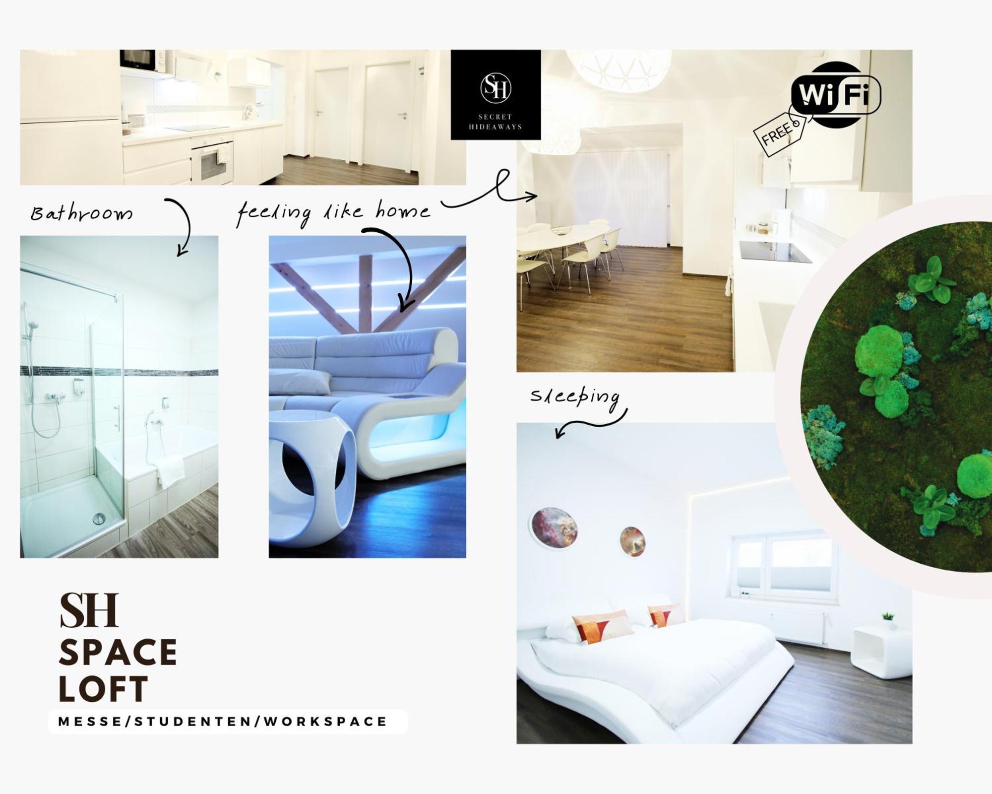 Secret Hideaways Space Loft Wohndesign Auf 2 Etagen L 450M Bis Uni Duisburg Zewnętrze zdjęcie